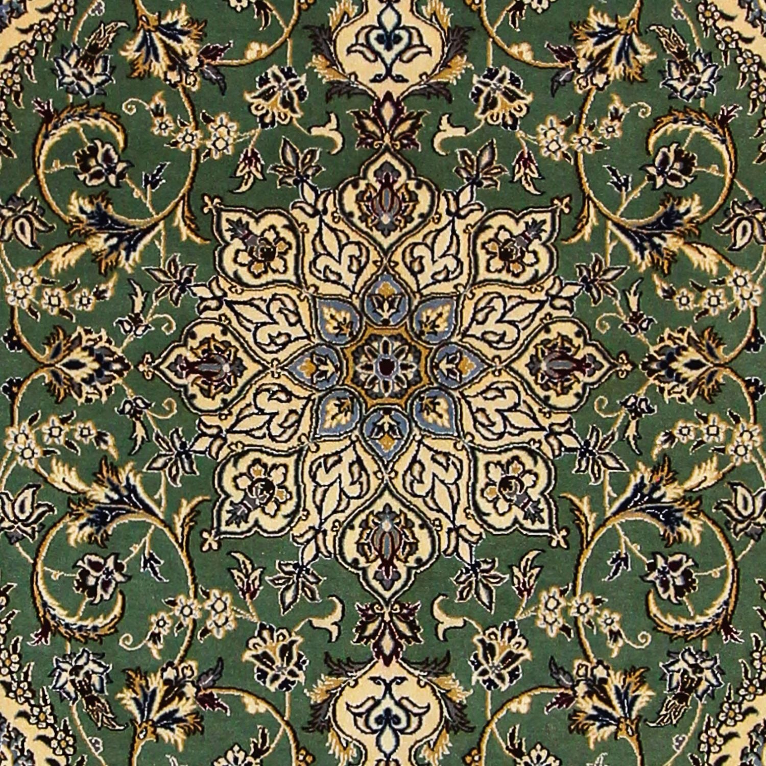 Tappeto Persero - Nain - Premio - 155 x 100 cm - verde scuro