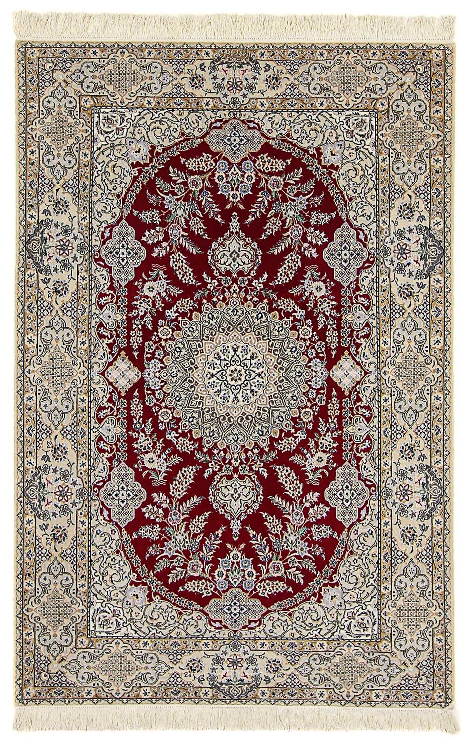 Tappeto Persero - Nain - Premio - 197 x 128 cm - rosso scuro
