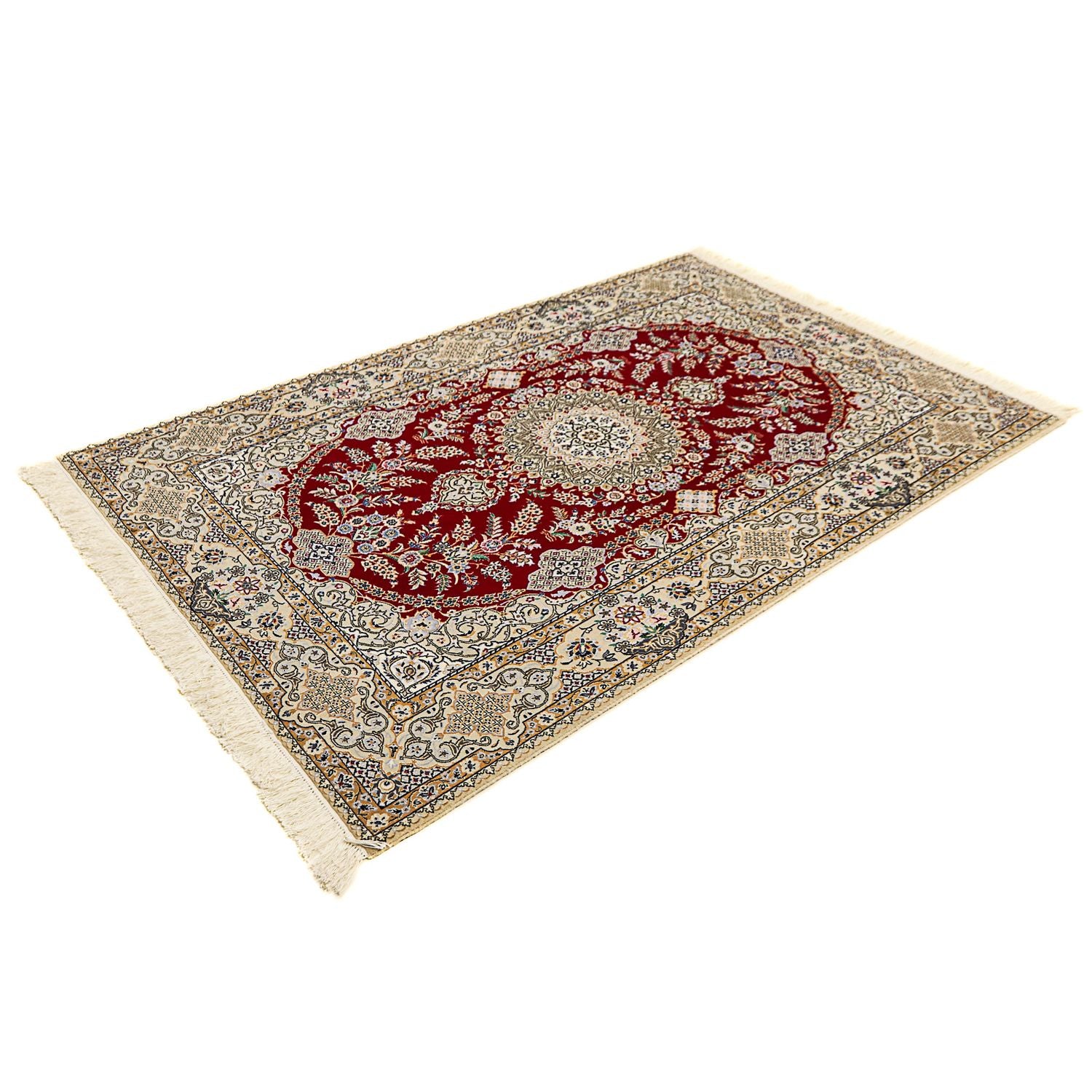 Tappeto Persero - Nain - Premio - 197 x 128 cm - rosso scuro