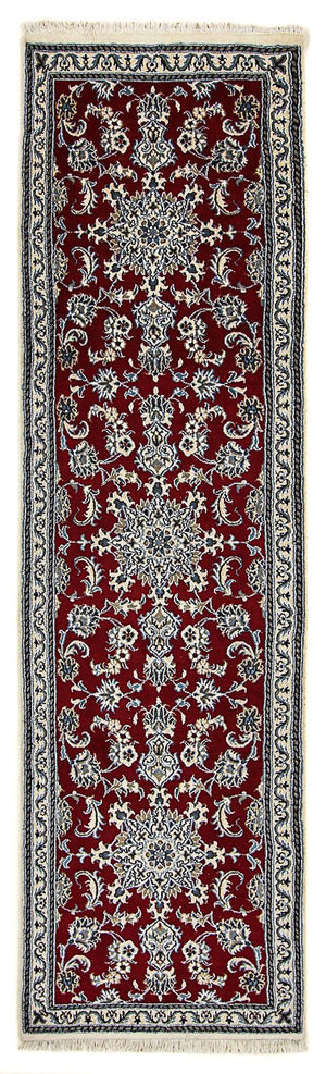 Tappeto corsia Tappeto Persero - Nain - 290 x 82 cm - rosso scuro