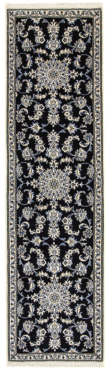 Tappeto corsia Tappeto Persero - Nain - 290 x 80 cm - blu scuro