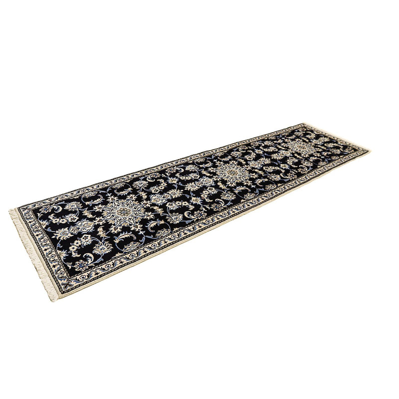 Tappeto corsia Tappeto Persero - Nain - 290 x 80 cm - blu scuro