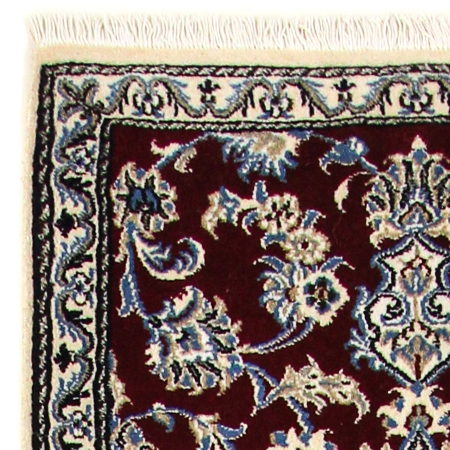 Tappeto corsia Tappeto Persero - Nain - 286 x 78 cm - rosso scuro