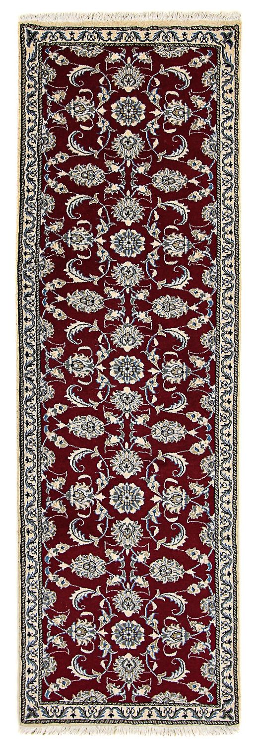 Tappeto corsia Tappeto Persero - Nain - 265 x 80 cm - rosso scuro