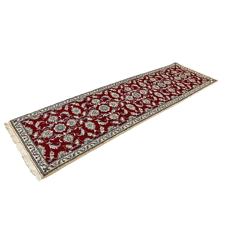 Tappeto corsia Tappeto Persero - Nain - 265 x 80 cm - rosso scuro