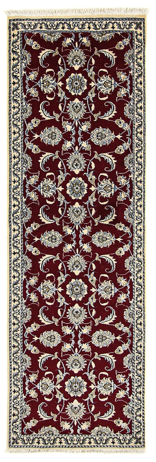 Tappeto corsia Tappeto Persero - Nain - 234 x 77 cm - rosso scuro