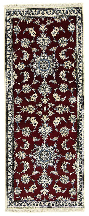 Tappeto corsia Tappeto Persero - Nain - 197 x 80 cm - rosso scuro