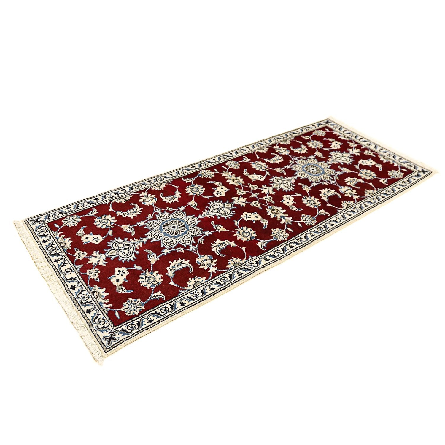 Tappeto corsia Tappeto Persero - Nain - 197 x 80 cm - rosso scuro