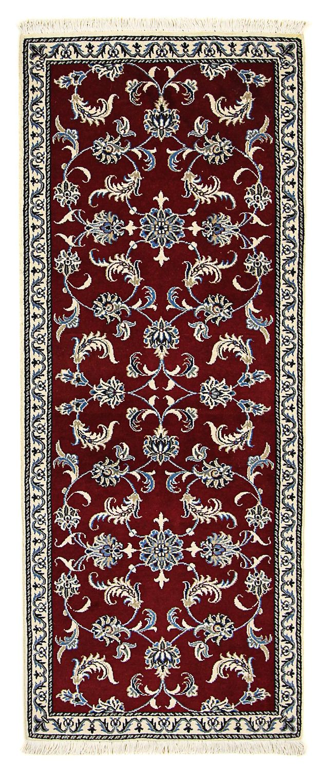 Tappeto corsia Tappeto Persero - Nain - 197 x 80 cm - rosso scuro