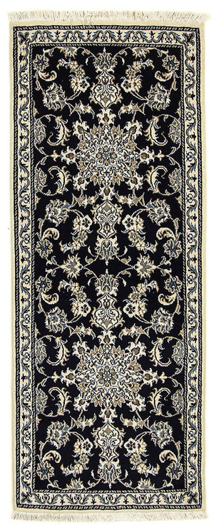 Tappeto corsia Tappeto Persero - Nain - 192 x 78 cm - blu scuro