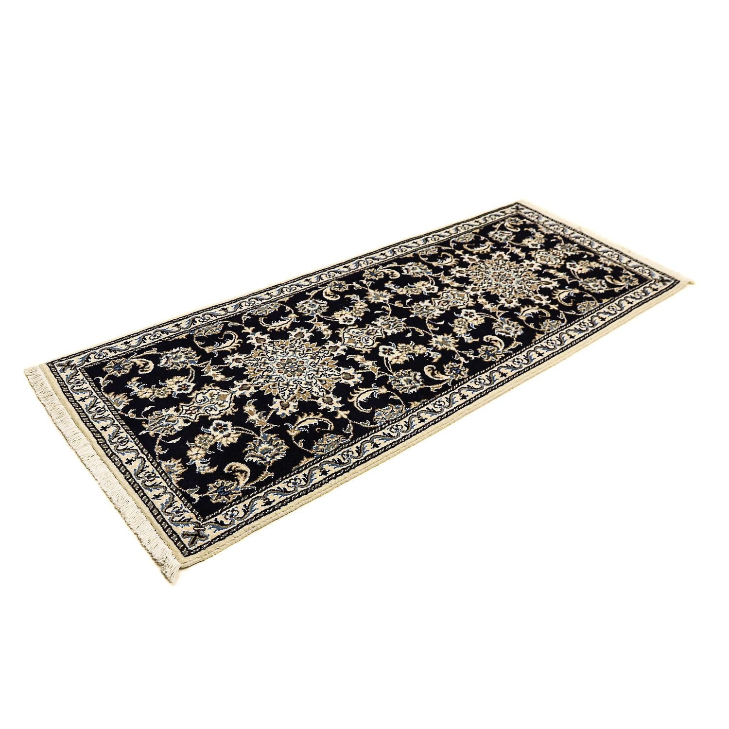 Tappeto corsia Tappeto Persero - Nain - 192 x 78 cm - blu scuro