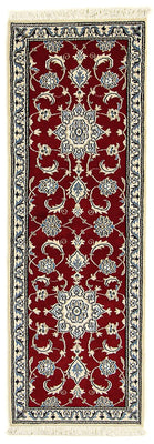 Tappeto corsia Tappeto Persero - Nain - 188 x 60 cm - rosso scuro