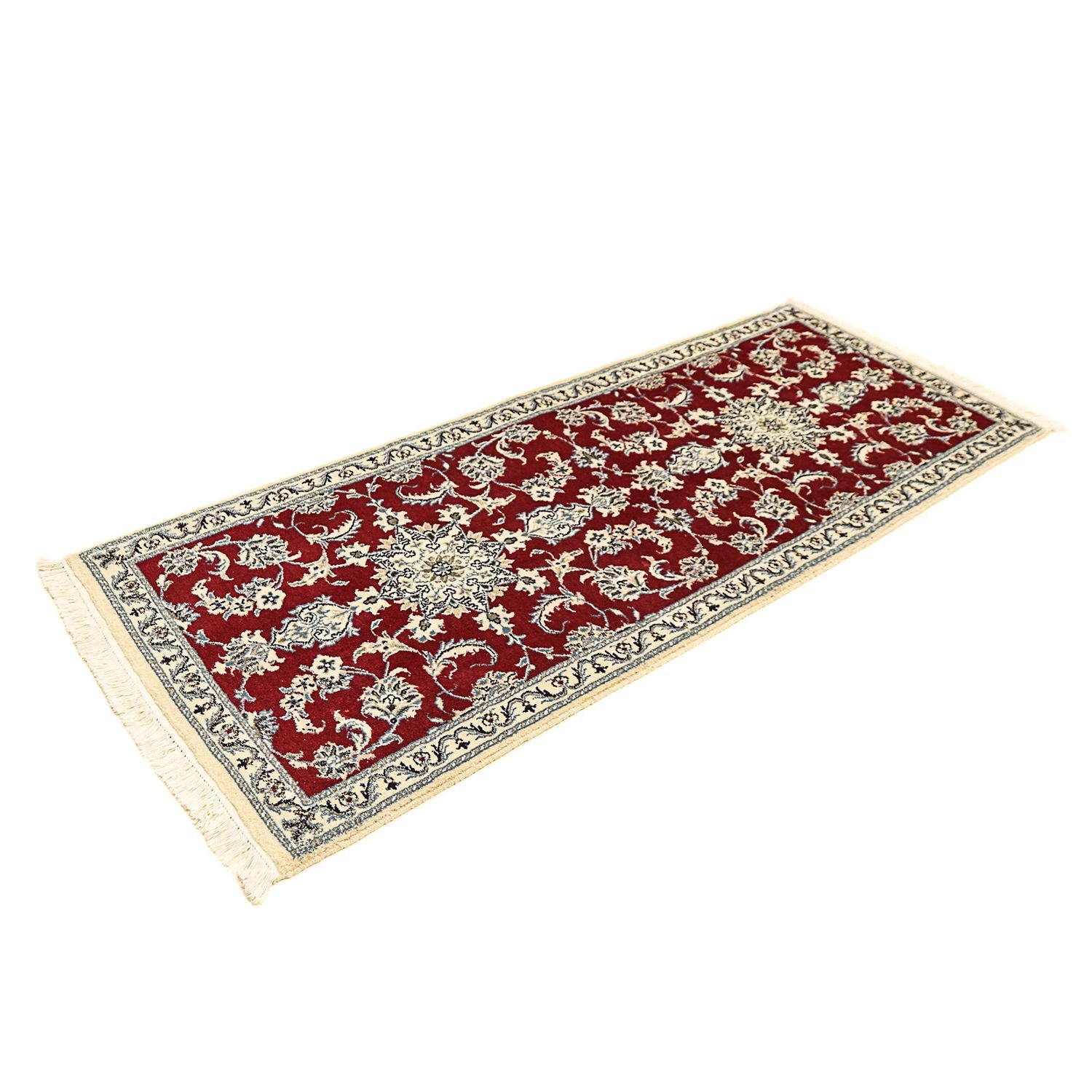 Tappeto corsia Tappeto Persero - Nain - 193 x 80 cm - rosso scuro