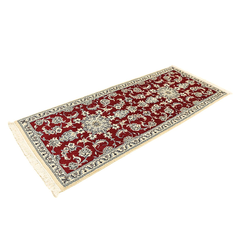 Tappeto corsia Tappeto Persero - Nain - 193 x 80 cm - rosso scuro