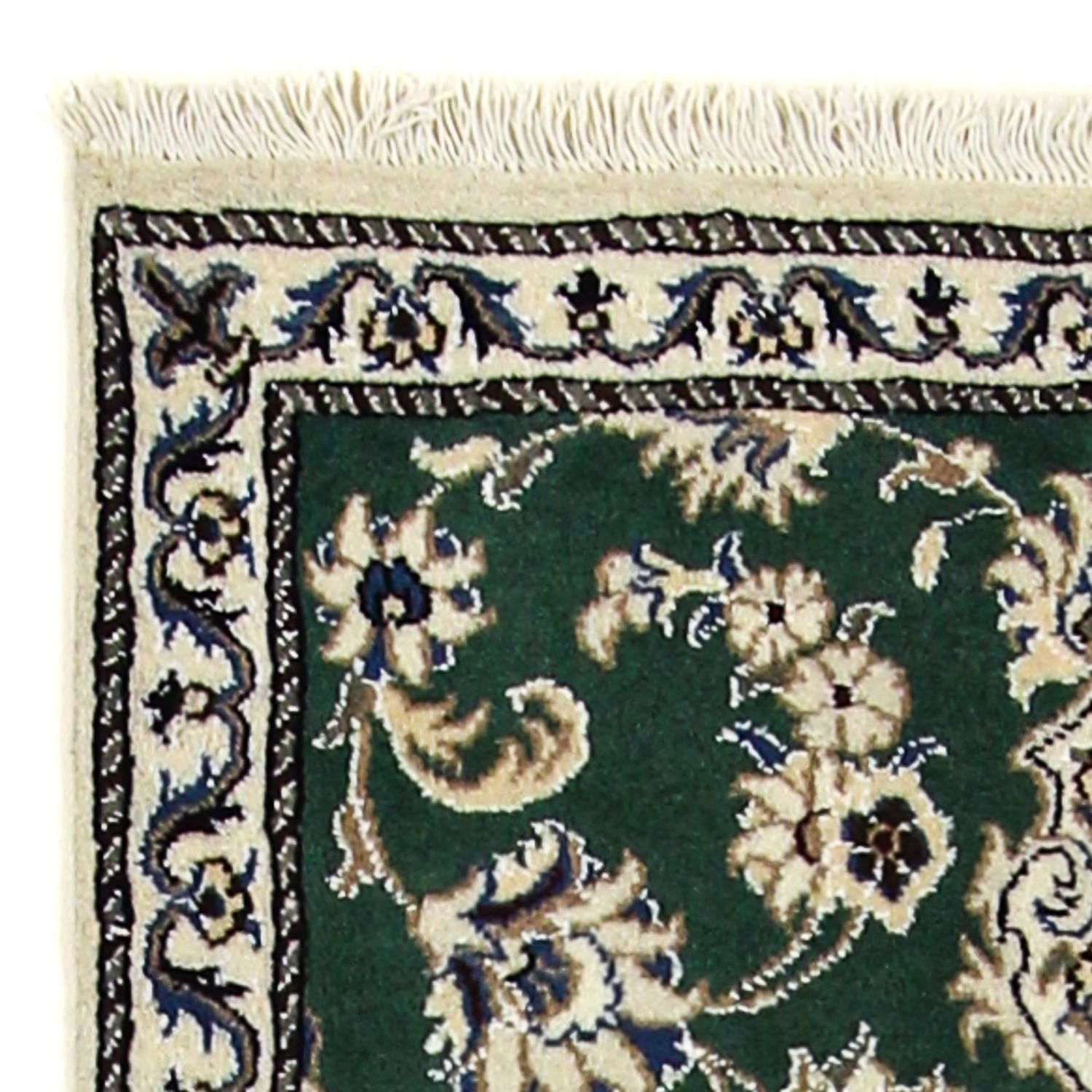 Tappeto corsia Tappeto Persero - Nain - 200 x 74 cm - verde scuro