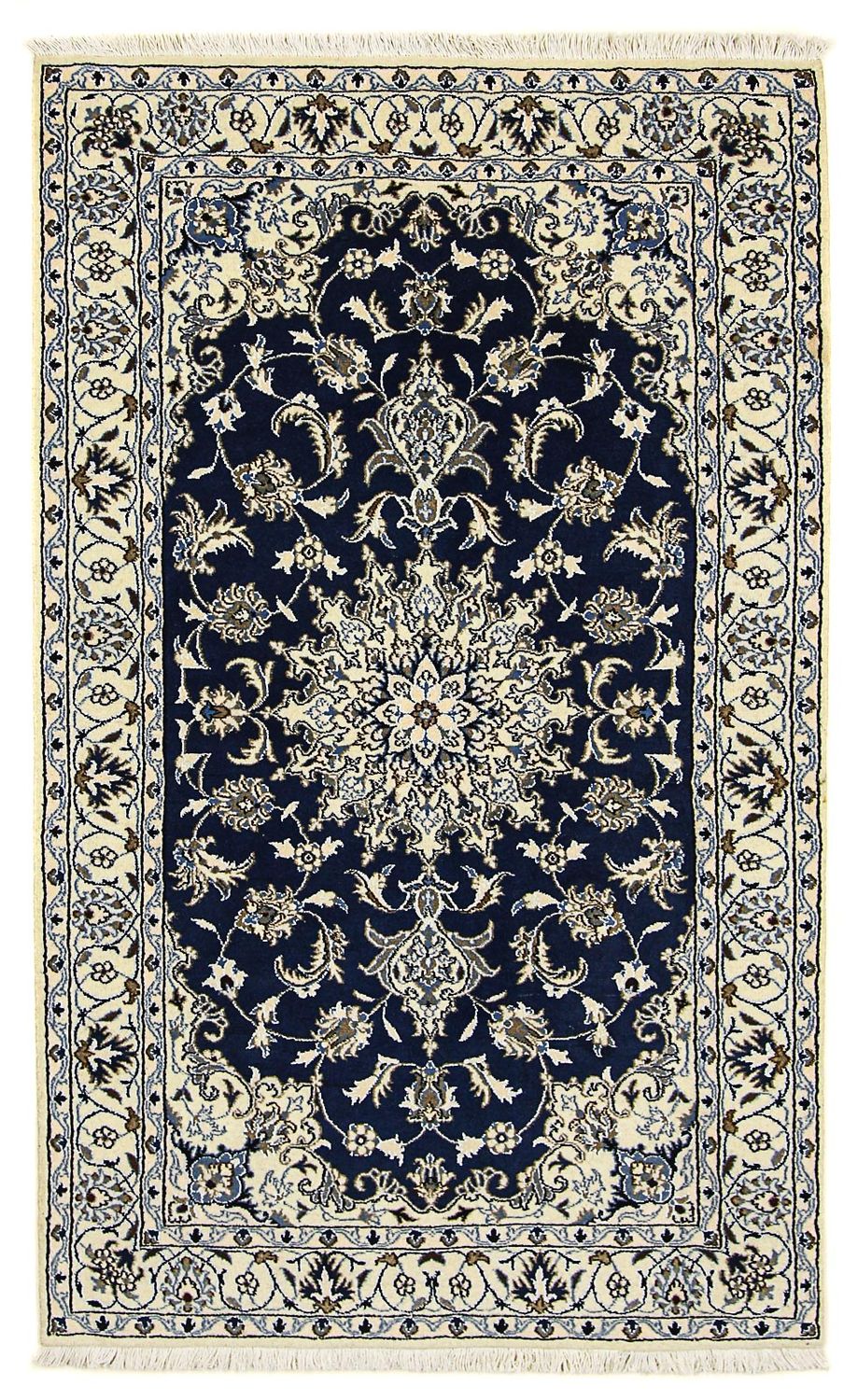 Tappeto Persero - Nain - 203 x 120 cm - blu scuro