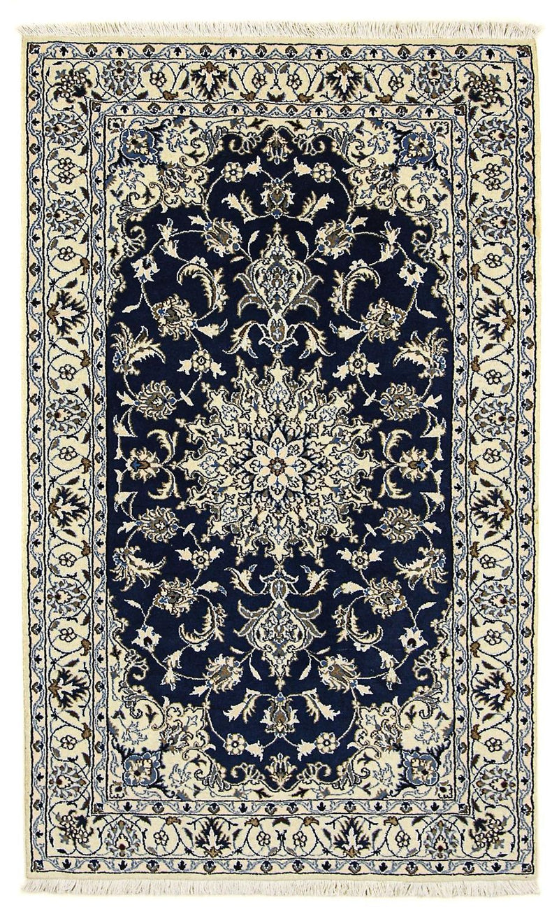 Tappeto Persero - Nain - 203 x 120 cm - blu scuro