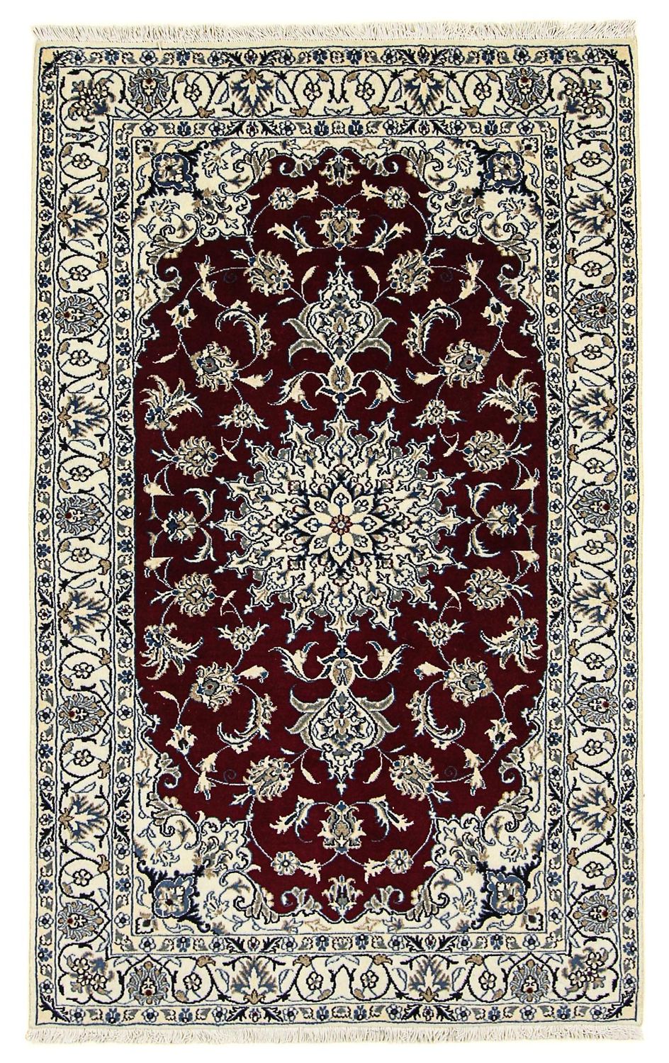 Tappeto Persero - Nain - 198 x 122 cm - rosso scuro