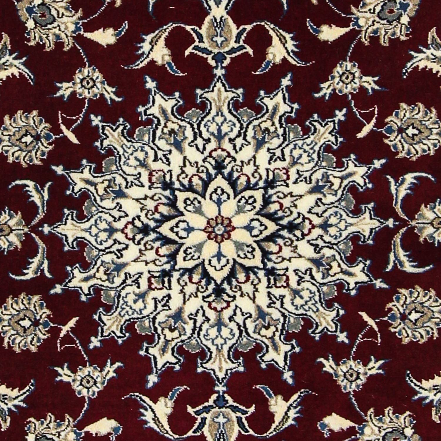 Tappeto Persero - Nain - 198 x 122 cm - rosso scuro