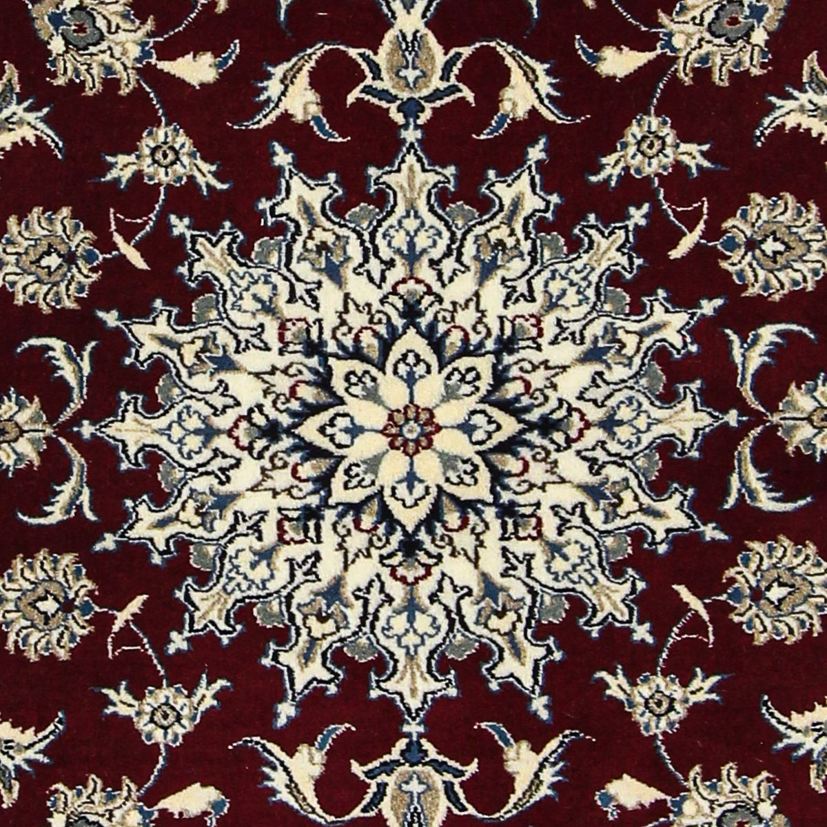 Tappeto Persero - Nain - 198 x 122 cm - rosso scuro