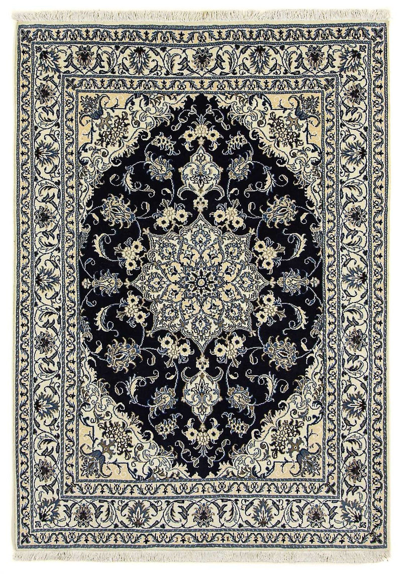 Tappeto Persero - Nain - 205 x 143 cm - blu scuro