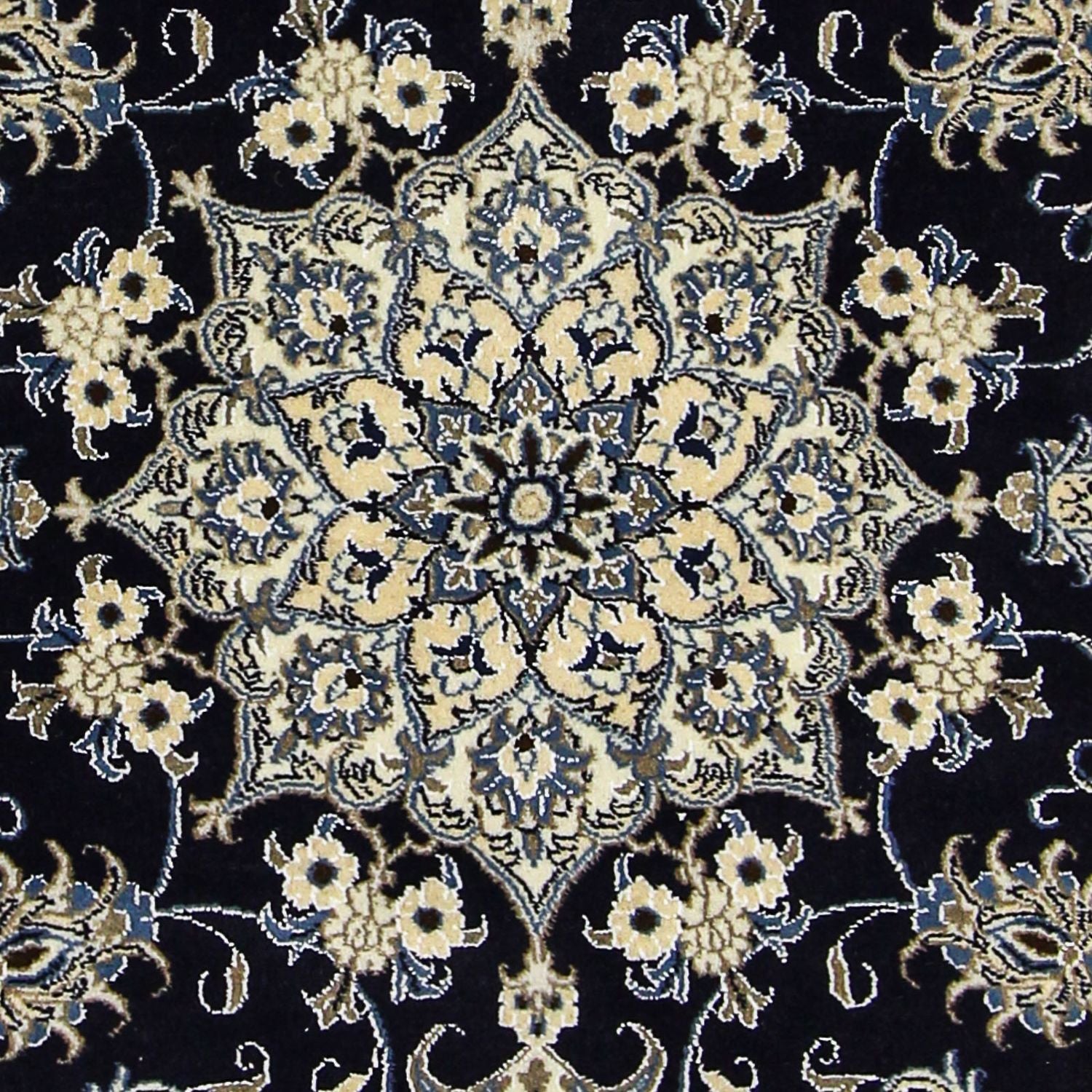Tappeto Persero - Nain - 205 x 143 cm - blu scuro
