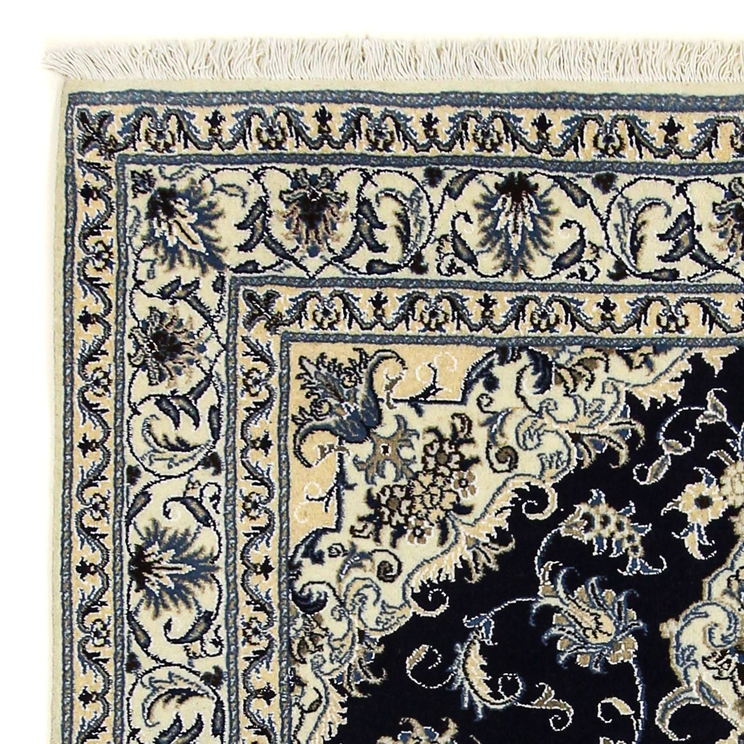 Tappeto Persero - Nain - 205 x 143 cm - blu scuro