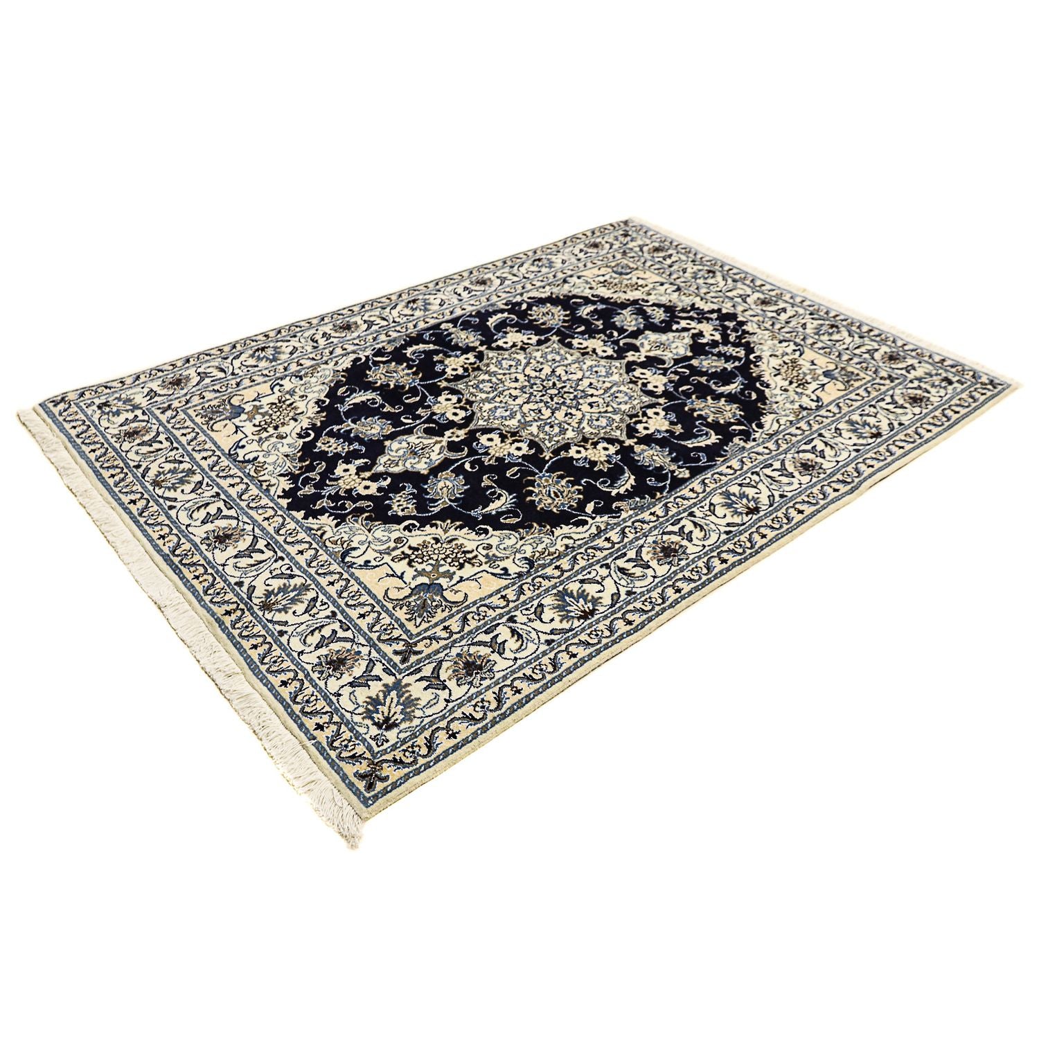 Tappeto Persero - Nain - 205 x 143 cm - blu scuro