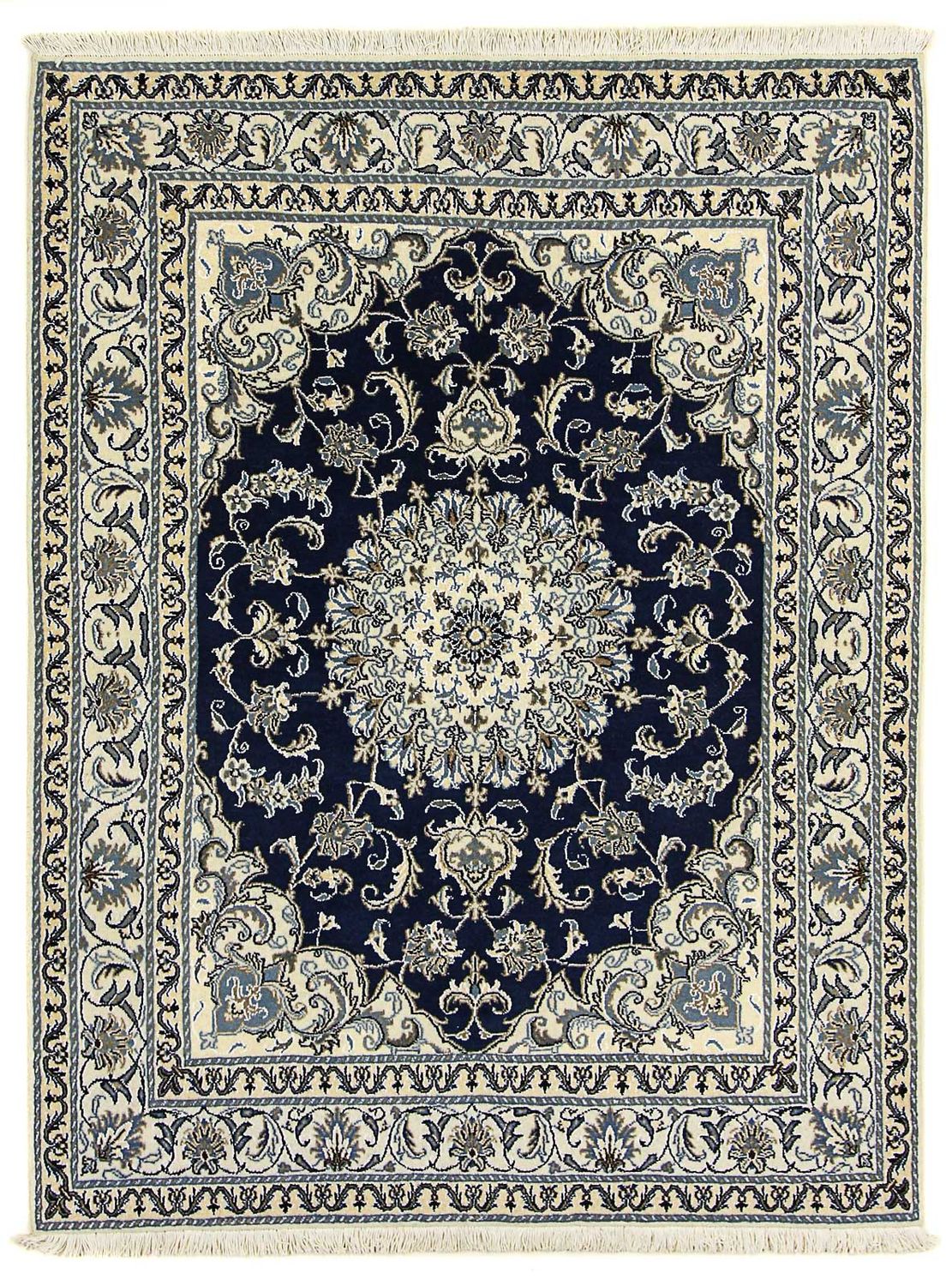 Tappeto Persero - Nain - 198 x 152 cm - blu scuro