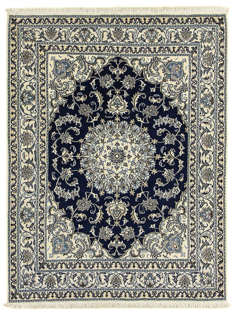 Tappeto Persero - Nain - 198 x 152 cm - blu scuro