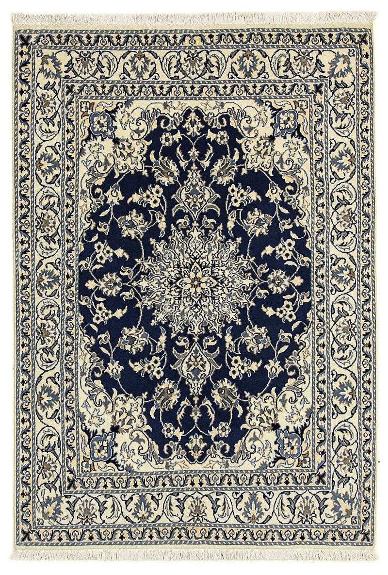Tappeto Persero - Nain - 202 x 142 cm - blu scuro