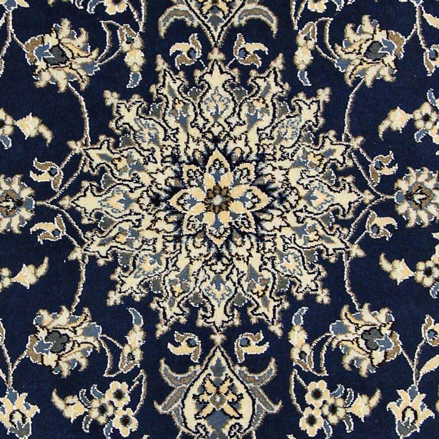 Tappeto Persero - Nain - 202 x 142 cm - blu scuro