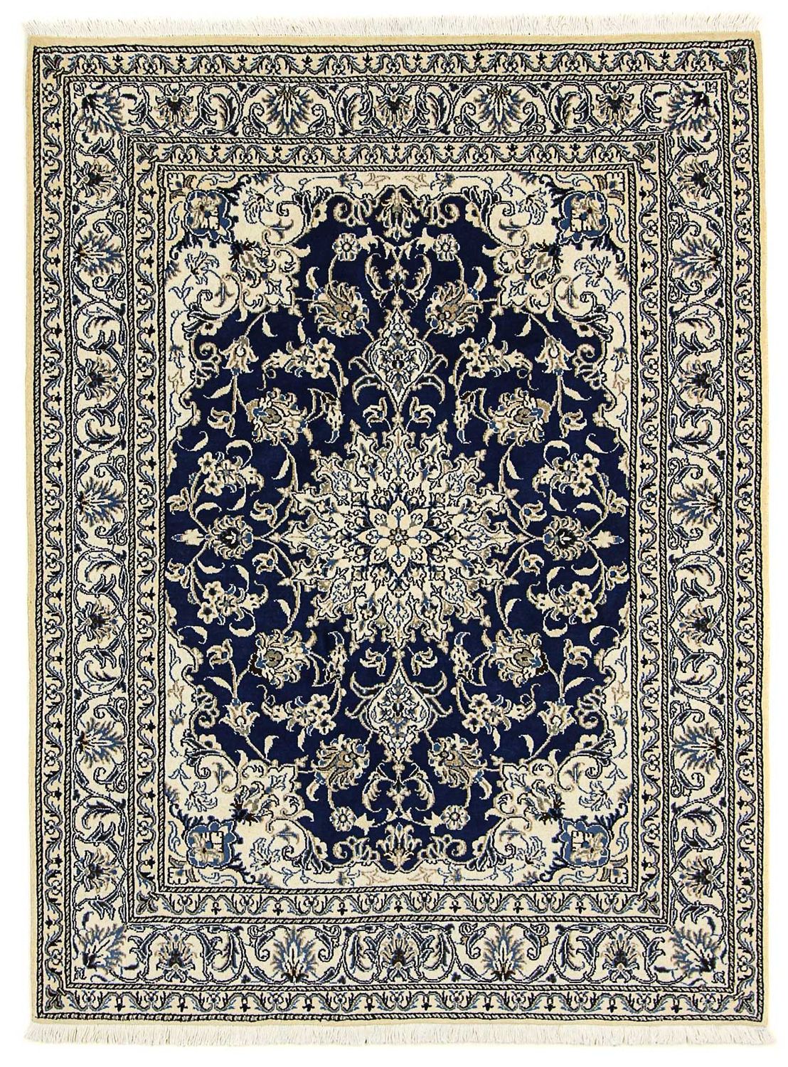 Tappeto Persero - Nain - 198 x 151 cm - blu scuro
