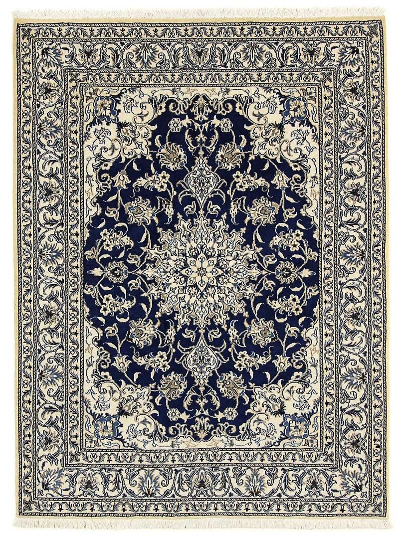 Tappeto Persero - Nain - 198 x 151 cm - blu scuro