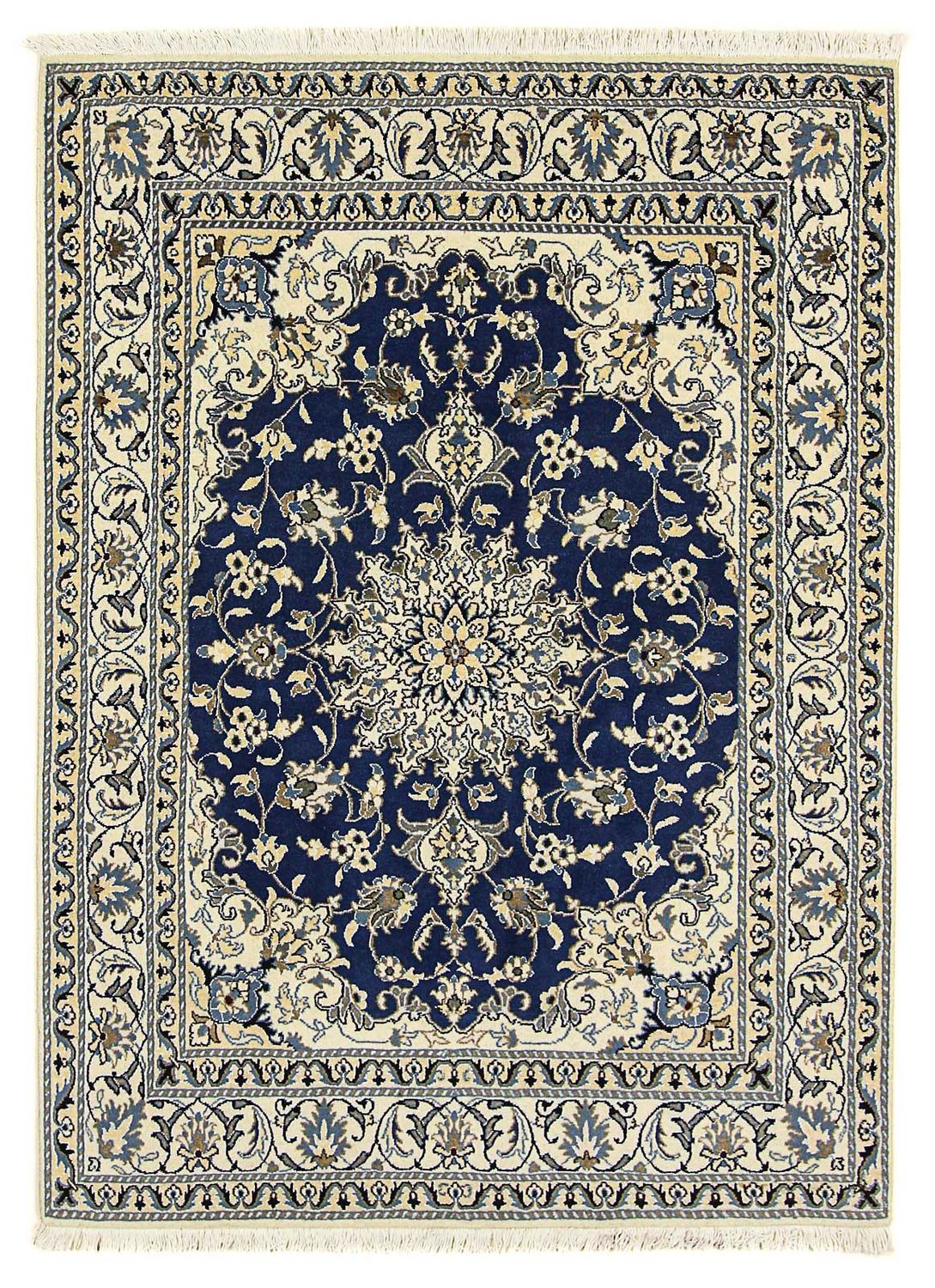 Tappeto Persero - Nain - 196 x 145 cm - blu scuro