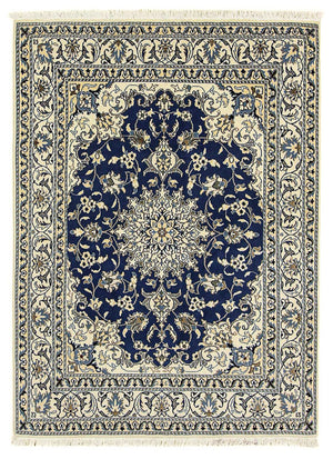 Tappeto Persero - Nain - 196 x 145 cm - blu scuro