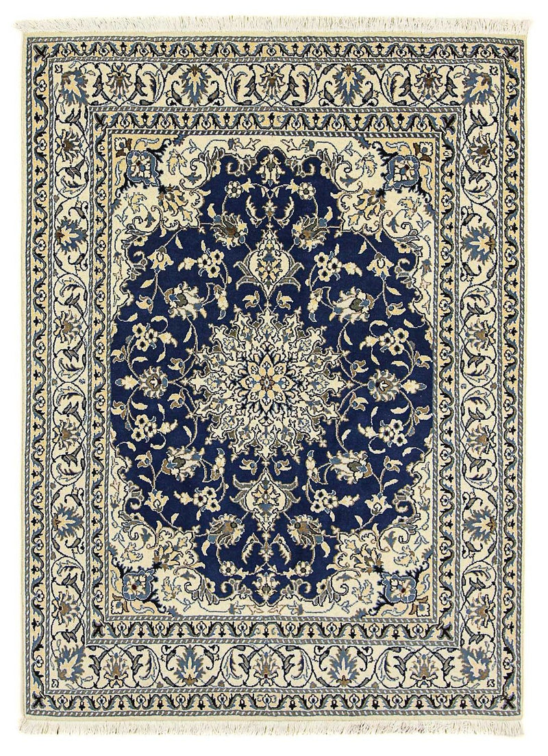 Tappeto Persero - Nain - 196 x 145 cm - blu scuro