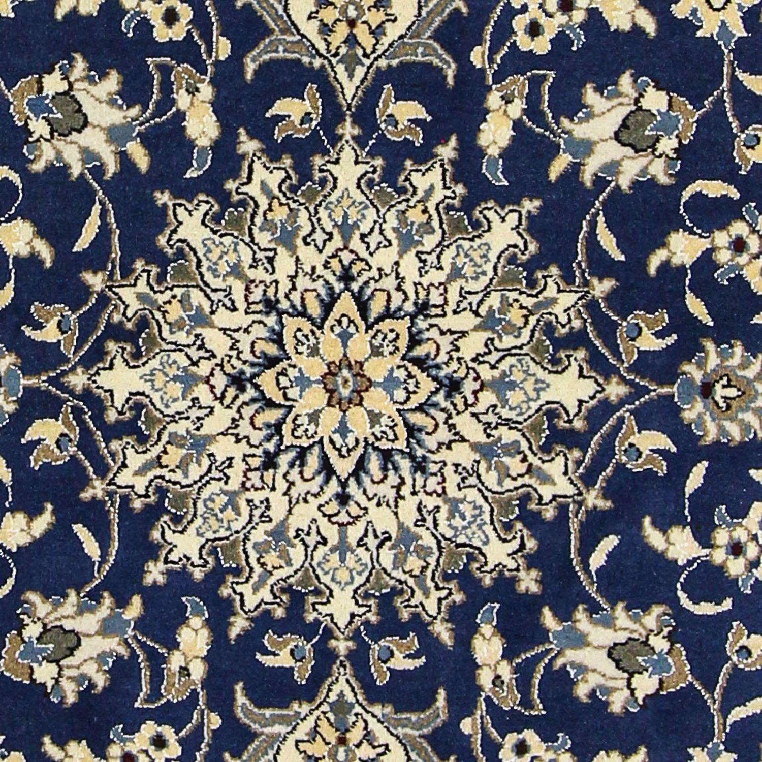 Tappeto Persero - Nain - 196 x 145 cm - blu scuro