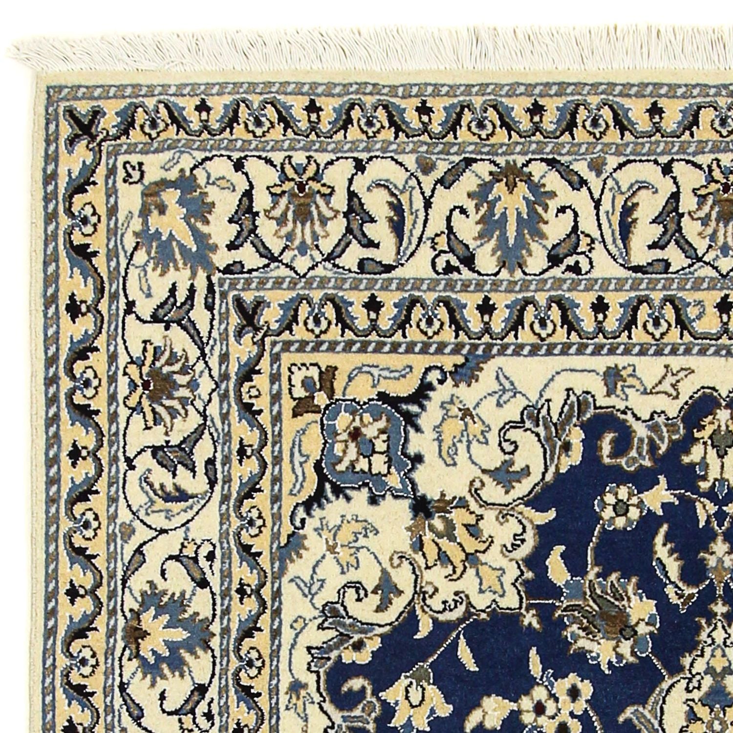 Tappeto Persero - Nain - 196 x 145 cm - blu scuro