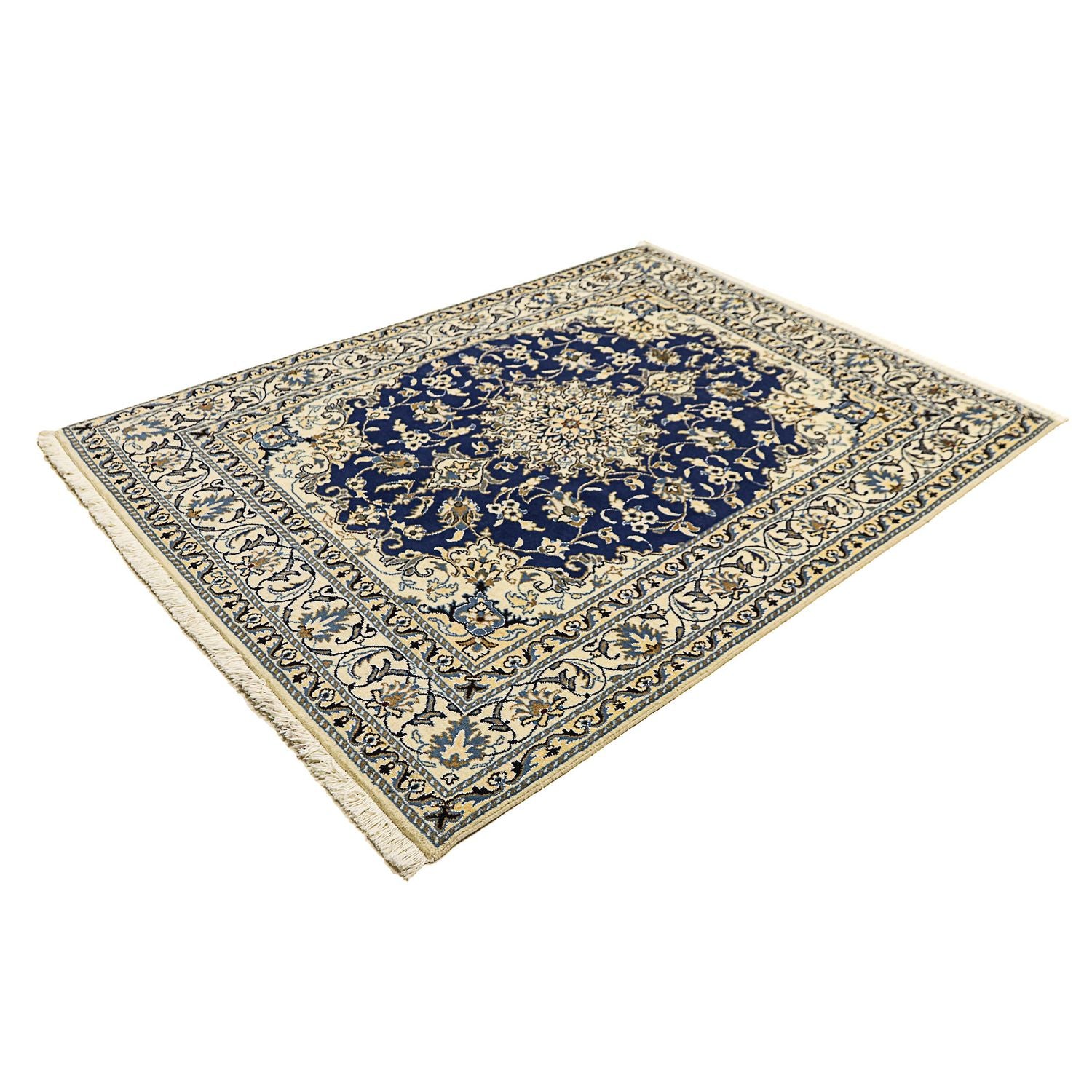 Tappeto Persero - Nain - 196 x 145 cm - blu scuro
