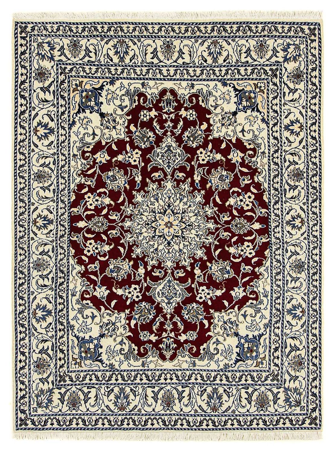 Tappeto Persero - Nain - 191 x 147 cm - rosso scuro