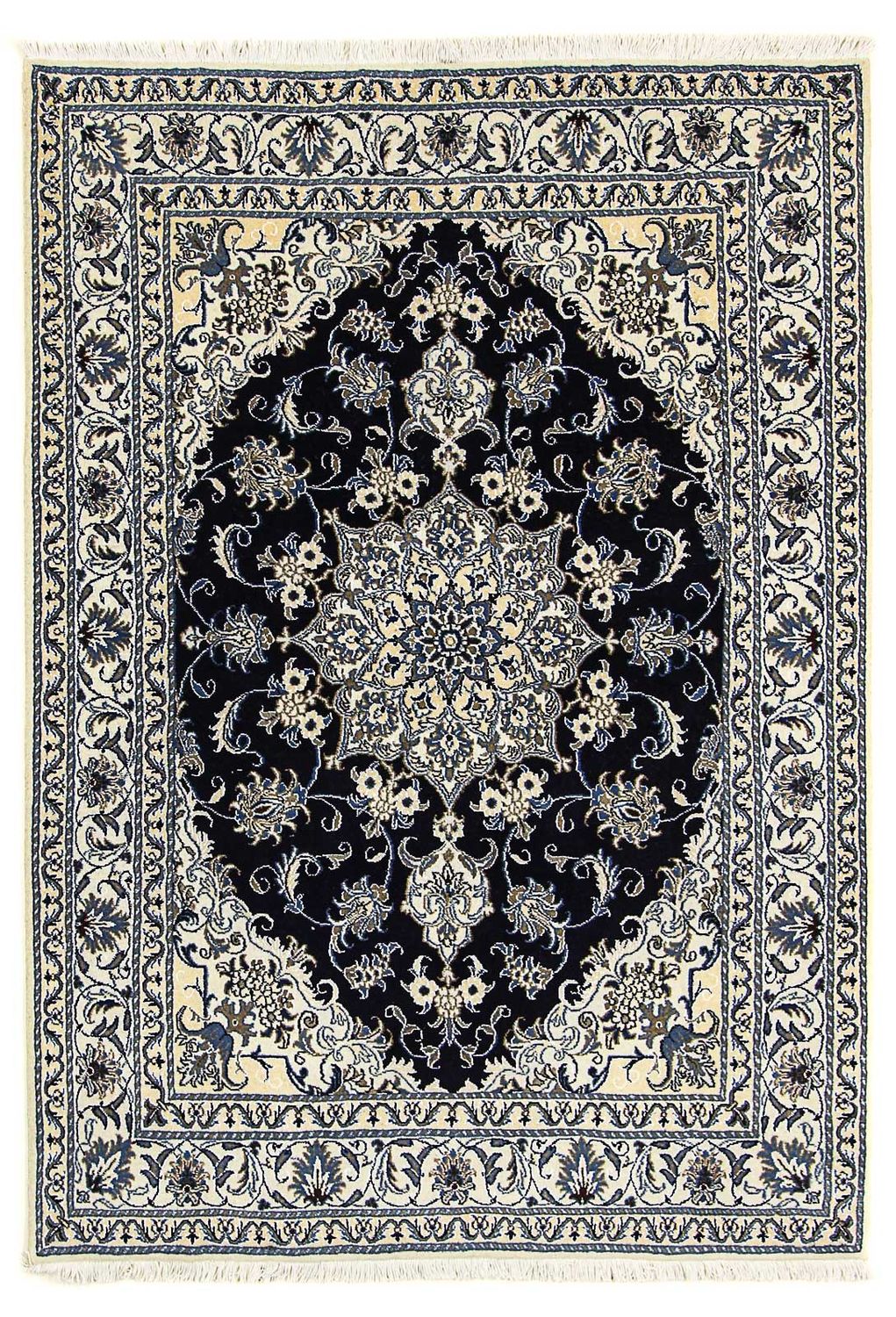 Tappeto Persero - Nain - 206 x 147 cm - blu scuro