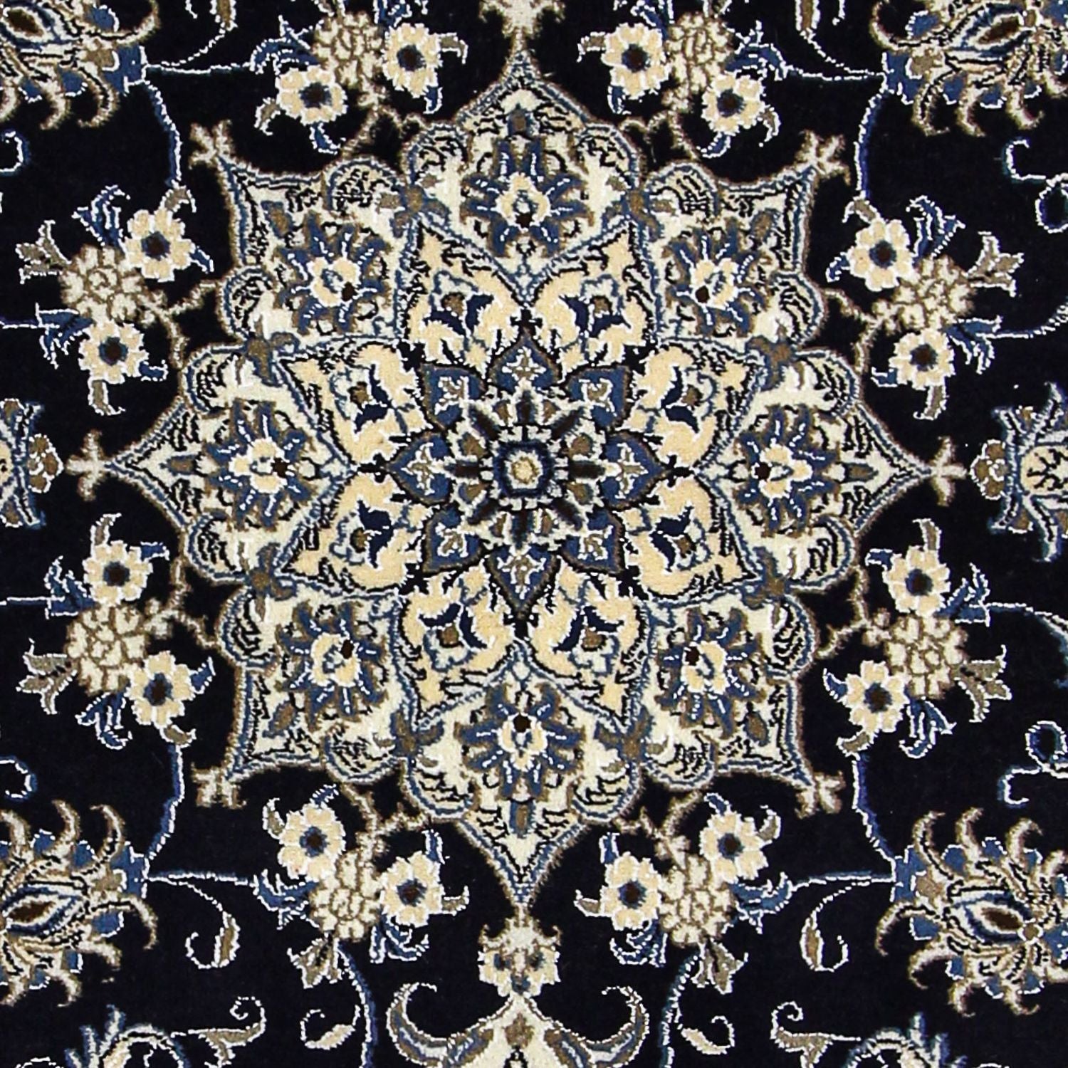 Tappeto Persero - Nain - 206 x 147 cm - blu scuro