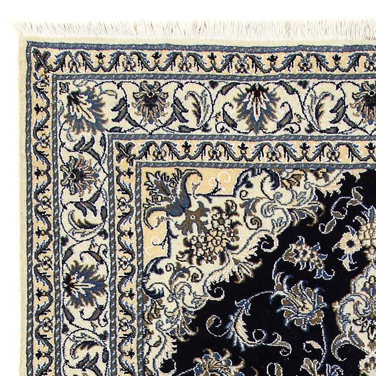 Tappeto Persero - Nain - 206 x 147 cm - blu scuro