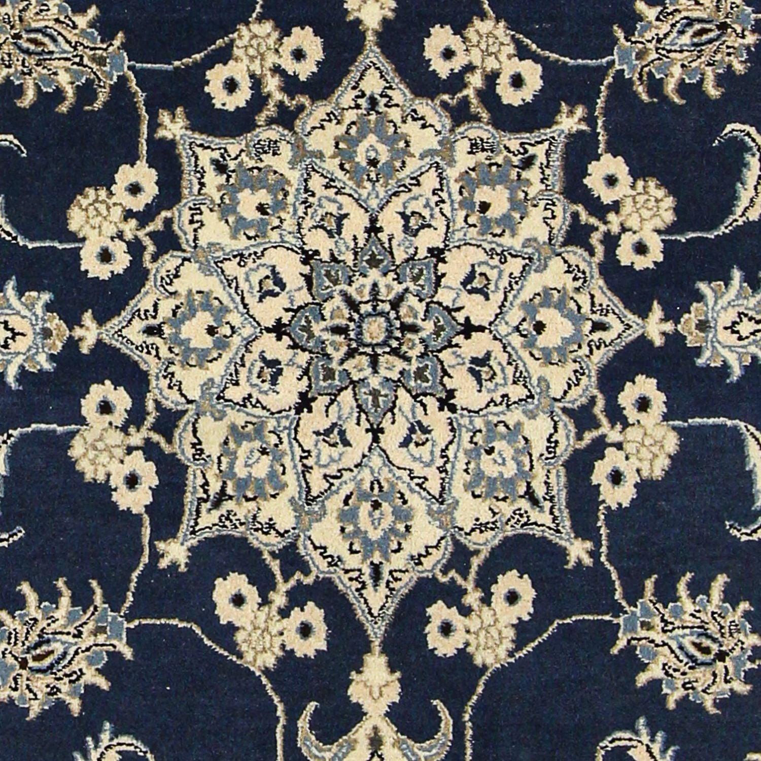 Tappeto Persero - Nain - 206 x 153 cm - blu scuro