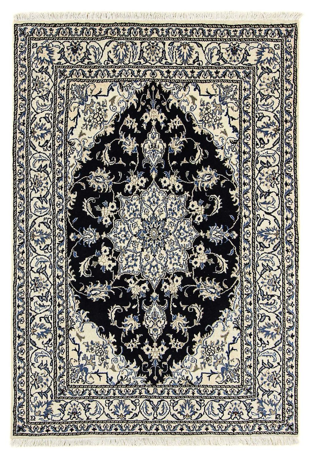 Tappeto Persero - Nain - 203 x 143 cm - blu scuro