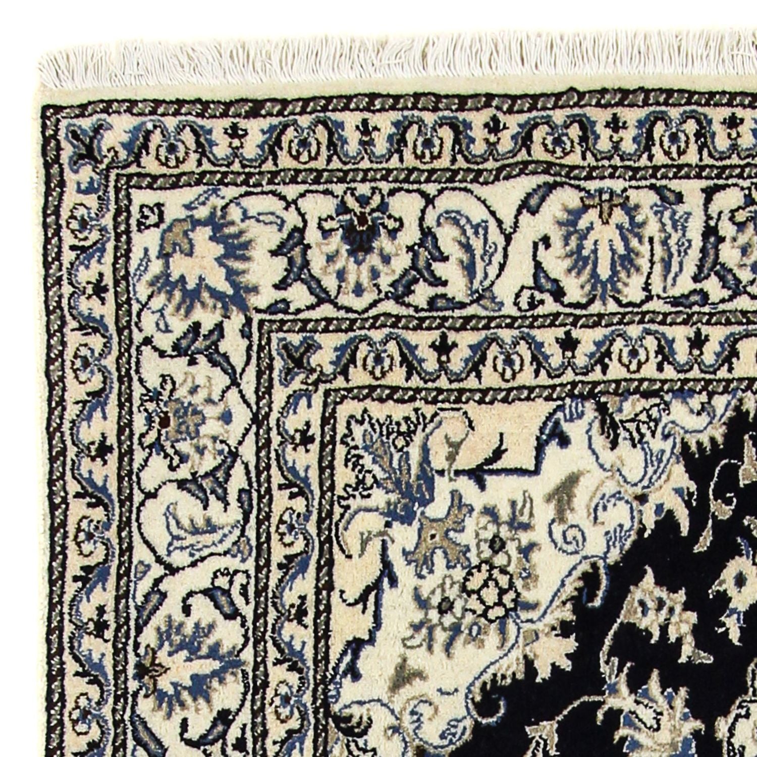 Tappeto Persero - Nain - 203 x 143 cm - blu scuro
