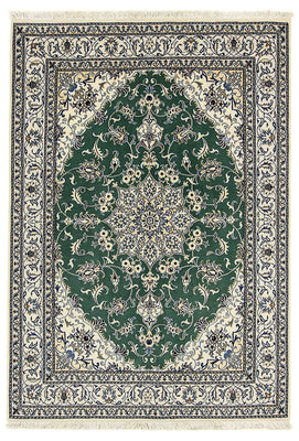 Tappeto Persero - Nain - 237 x 168 cm - verde scuro