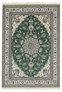 Tappeto Persero - Nain - 237 x 168 cm - verde scuro