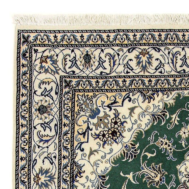 Tappeto Persero - Nain - 237 x 168 cm - verde scuro
